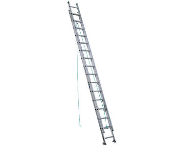 Werner 32ft Type II Aluminum D-Rung Extension Ladder D1232-2
