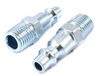 Forney Industries, Inc. Industrial/Milton Style Plug, 1/4 in x 1/4 in MNPT (2-Pack)
